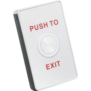 Botão de abertura de porta NO/COM c/LED de superfície IP68 12-24V - PBS-821A-LED