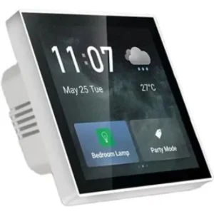 T6E - Ecrã tátil multifuncional HMI inteligente WiFi / Zigbee Hub para Tuya - Branco