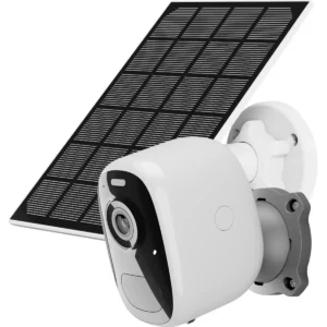 VicoHome CG122-SOLAR - Câmara IP (Wi-Fi) 3MP 2.97mm IR 7m c/ bateria, Sensor PIR e Luz LED + painel solar - IP65