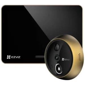 Ezviz EP4 4K Gold - Videoporteiro inteligente WiFi (olho mágico) 4K com display 5.5"