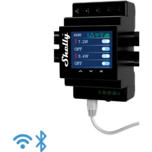 Shelly Pro 4PM V2 - Módulo para calha DIN c/ 4 relés para automação WiFi/BT/LAN - 110/240VAC 4x16A
