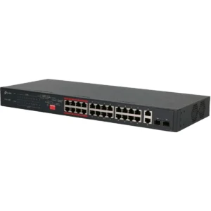 TP-Link TL-SL1226P - Switch 24P (24PoE) 10/100Mbps + 2P Gigabit + 2 SFP - montável em Rack