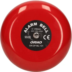 Orno OR-DP-ML-131 - Campainha Industrial (Escola/Fábrica/Incêndio) Ø150mm <90dB 230VAC