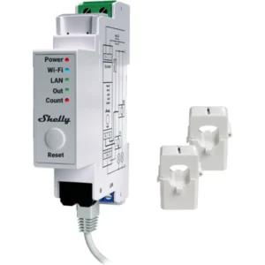 Shelly Pro EM-50 - Módulo medidor de consumo monofásico WiFi + 2 TI's de 50A (2 canais)