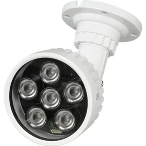 Foco infravermelho 6 LEDs Ø10 850nm 60º 100m - IP66 - Ø85x170mm