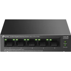 TP-Link LS105GP - Switch 5P (4 PoE+) Gigabit 10/100/1000Mbps 65W