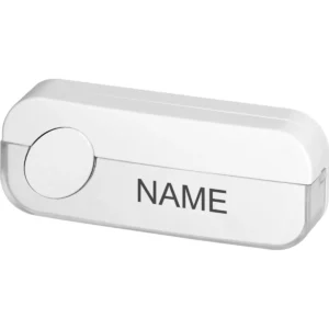Orno OR-DP-PD-1/W - Botão para campainha (c/ fios) c/ nome - IP44 - Branco