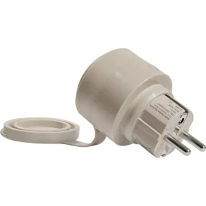 Shelly Outdoor Plug S Gen3 - Tomada inteligente WiFi Matter c/ medidor de consumo e luz LED 230VAC (12A 2500W) - p/ Exterior - Be