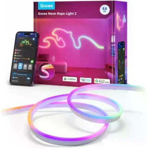 Govee H61D3-W - Fita de LEDs RGBIC com efeito de néon Inteligente (WiFi + BT) Flexível - 3m