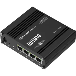 TELTONIKA Networks ROUTM10 - Router industrial Wi-Fi 5 c/ 4 portas Gigabit e suporte de VPN