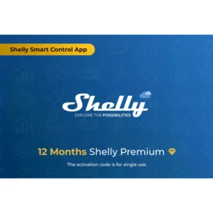 Shelly - Voucher de Subscrição Shelly Cloud Premium 12 Meses (ativação única por código QR)