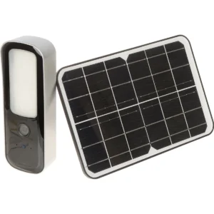 APTI APTI-W21R2S-TUYA - Câmara IP (Wi-Fi) 2.1MP 3.6mm 1080p c/ bateria, PIR, Luz e Painel solar (compatível c/ Tuya) - IP65