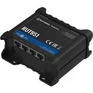 TELTONIKA Networks RUT951 000000 - Router industrial 4G LTE Cat4 Dual-SIM c/ 4 x portas Ethernet + WiFi + I/O digital
