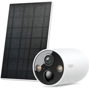 TP-Link Tapo C425 KIT - Câmara IP (Wi-Fi) Bullet 4MP 2K QHD c/ bateria + suporte e painel solar - IP66