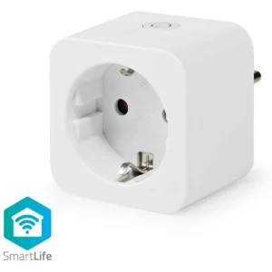 Nedis WIFIP121FWT - Tomada Inteligente Wi-Fi c/ medidor de consumo 3680W (compatível c/ Tuya) SmartLife