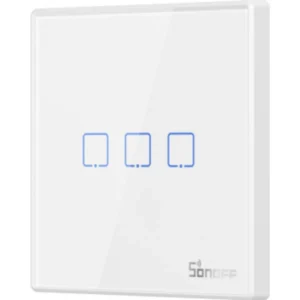 Sonoff T2EU3C-RF - Comando Switch (3 Gang) Smart RF touch em vidro de superficie autocolante