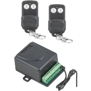 Jolly Line - Central receptora de garagem c/ 2 telecomandos universais 433Mhz (2 teclas) - interior