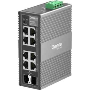 TP-Link IES208G - Switch industrial 8P (6x RJ45 + 2x SFP Combo) Gigabit gerenciável p/ calha DIN ou parede