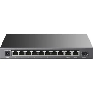 TP-Link TL-SL1311P - Switch 11P (8x 10/100Mbps PoE+ | 2x RJ45 Gigabit | 1x SFP Gigabit ) 65W