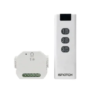 iSnatch HeySwitch+ - Controlador de luz sem fios (RF 433MHz / Wi-Fi 2.4 Ghz) 2000W 10A c/ telecomando