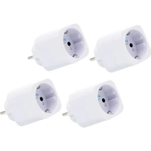 Shelly Plug M Gen3 White 4-pack - Tomada inteligente WiFi Matter c/ medidor de consumo 230VAC 13A 3000W - Branca - [4 Unid.]