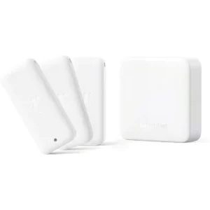 SwitchBot Thermo-Hygrometer Combo - Kit de Monitorização de Temperatura e Humidade c/ 3 sensores e Hub Inteligente