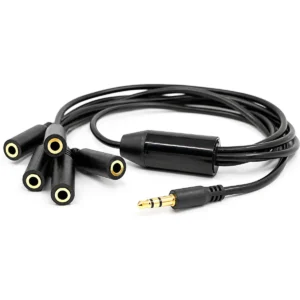 Shelly Splitter 1 to 5 - Cabo Splitter 1-para-5 c/ Jack 3.5mm para Shelly Pill e Sensores DS18B20