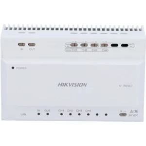 Hikvision DS-KAD704Y - Conversor HUB IP para videoporteiro 2 fios (6x)