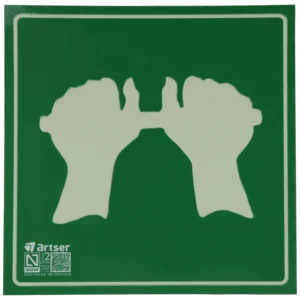 Placa empurrar porta