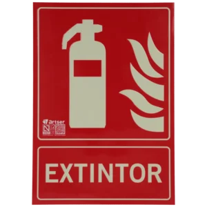Placa de extintor