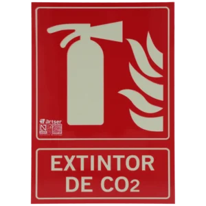 Placa de extintor de CO2