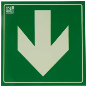 Placa seta para baixo