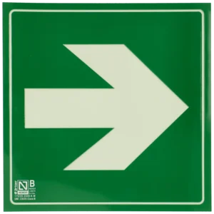 Placa seta à direita