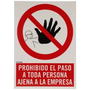 Placa acesso proibido a pessoas não autorizadas