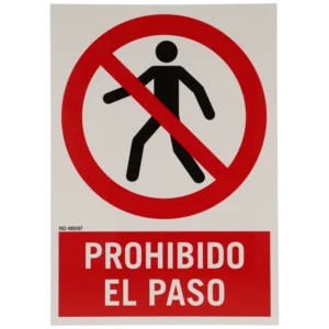 Placa proibida a entrada