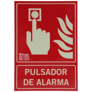 Placa de botão de alarme