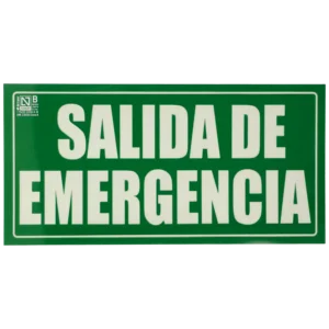 Placa de saída de emergência