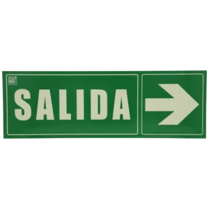 Placa de saída à esquerda