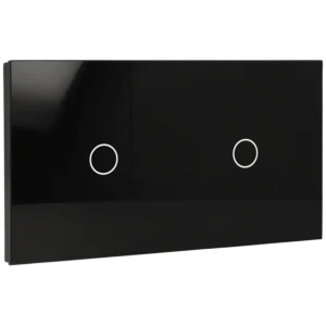 Painel de interruptor duplo com 2 botões