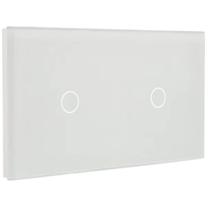 Painel de interruptor duplo com 2 botões