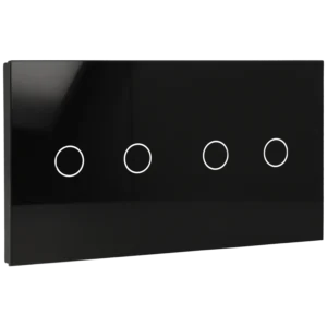 Painel de interruptor duplo com 4 botões