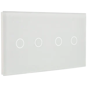 Painel de interruptor duplo com 4 botões