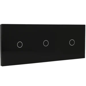 Painel de interruptor triplo com 3 botões