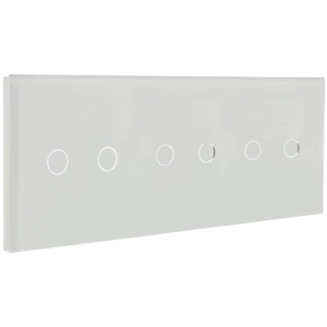 Painel de interruptor triplo com 6 botões