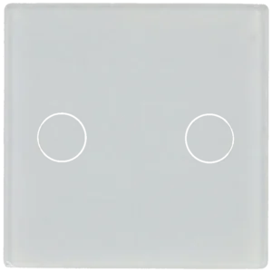 Painel de interruptor simples com 2 botões