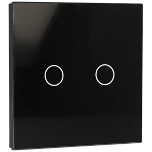 Painel de interruptor simples com 2 botões