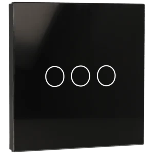 Painel de interruptor simples com 3 botões
