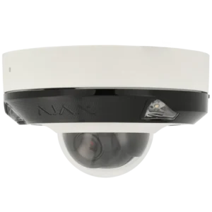 Câmara minidomo IP de 8 Mpx e óptica fixa