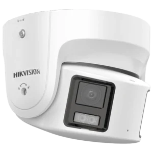 Câmara minidomo IP de 8 Mpx e óptica dual fixa