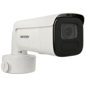 Câmara bullet IP de 8 Mpx e óptica varifocal motorizada (zoom)